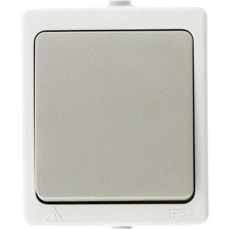 Bouton Poussoir Gris Clair IP54 - Akya 2 Bouton Poussoir Gris Clair IP54 - Akya – Image 2