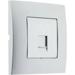 Prise TEL. RJ 45 Cat.5 Prêt à Poser -Silver - Simplea