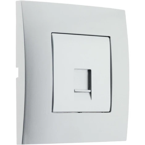 Prise TEL. RJ 45 Cat.5 Prêt à Poser -Silver - Simplea 1 Prise TEL. RJ 45 Cat.5 Prêt à Poser -Silver - Simplea
