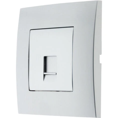 Prise TEL. RJ 45 Cat.5 Prêt à Poser -Silver - Simplea 4 Prise TEL. RJ 45 Cat.5 Prêt à Poser -Silver - Simplea – Image 4