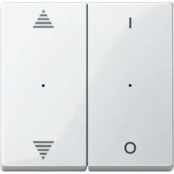 Schneider® KNX M-Plan Commande Double Marquage Double Flèche+O/I Blanc Pol. Bril. SCHNEIDER MTN619619
