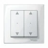 Schneider® KNX M-Plan Commande Double 2 Marquages Double Flèche Blanc Pol. Brillant SCHNEIDER MTN619719