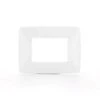 Chorus Placca One Tecnopolimero 3 Modules White Color Milk Gw16103tb