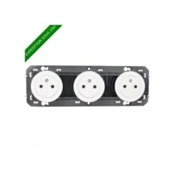 Legrand TRIPLE PRISE COURANT 2P+T SURFACE DOOXIE 16A PRÉCABLÉES