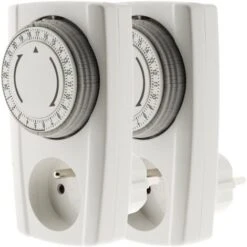 Lot De 2 Prises Programmables Mécaniques 24h - Noir & Blanc - Otio -Legrand || Schneider® Soldes Boutique 2609965 3