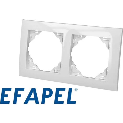 Plaque De Finition Blanche Double Efapel Logus 90 2 Plaque De Finition Blanche Double Efapel Logus 90 – Image 2