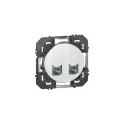 Prise Double RJ45 Cat.6 STP - Blanc - Dooxie - 600378 - Legrand
