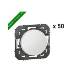 Legrand Lot De 50 Interrupteurs Ou Va-et-vient Dooxie 10AX 250V Finition Blanc