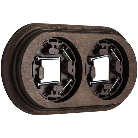 GARBY - Socle Décoratif Bois Hêtre Vieilli 2 Postes Réf. 30802213 - FONTINI 2 GARBY - Socle Décoratif Bois Hêtre Vieilli 2 Postes Réf. 30802213 - FONTINI – Image 2