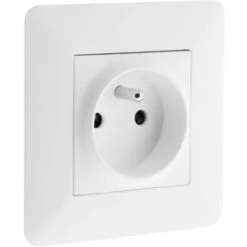 Prise 2P+T 16A Simple Blanc - Artezo