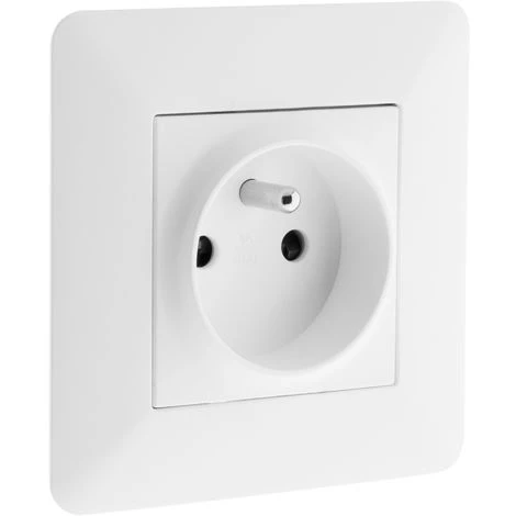 Prise 2P+T 16A Simple Blanc - Artezo 1 Prise 2P+T 16A Simple Blanc - Artezo