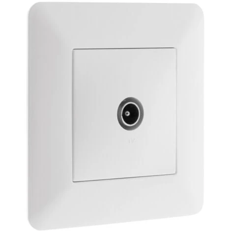 Prise TV Ø9,52mm Blanc - Artezo 1 Prise TV Ø9,52mm Blanc - Artezo