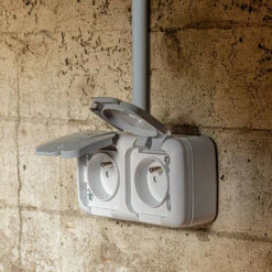 Étanche Double Prise 2P+T Gris - SIEMENS - SIEMENS -Legrand || Schneider® Soldes Boutique 30747507 3