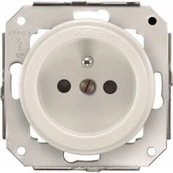 GARBY COLONIAL - Prise Avec Terre Blanche 16A-250V Réf. 31208053 - FONTINI