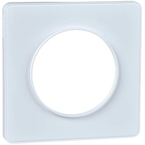Schneider® Odace Touch - Plaque De Finition 1 Poste - Blanc RAL9003 (S520802) 1 Schneider® Odace Touch - Plaque De Finition 1 Poste - Blanc RAL9003 (S520802)