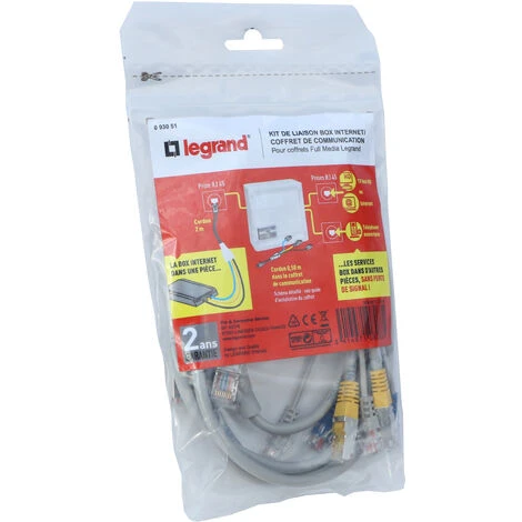 Legrand Kit 2 Cordons Pour Connexion D'une Box à Un Tableau De Communication 1 Legrand Kit 2 Cordons Pour Connexion D'une Box à Un Tableau De Communication