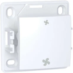 Schneider® Alréa, Commande VMC Sans Position Arrêt, Blanc Polaire (ALB61158P)