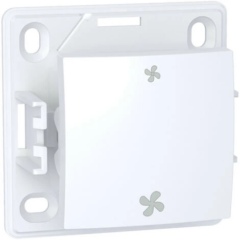 Schneider® Alréa, Commande VMC Sans Position Arrêt, Blanc Polaire (ALB61158P) 1 Schneider® Alréa, Commande VMC Sans Position Arrêt, Blanc Polaire (ALB61158P)