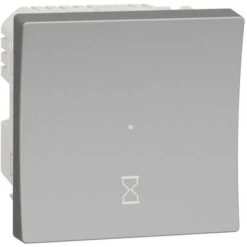 Schneider® Unica - Minuterie - Tempo 5min - 8h - 10A - Connex 3 Fils - Alu - Méca Seul (NU353530)