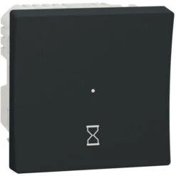 Schneider® Unica - Minuterie - Tempo 5min - 8h - 10A - Connex 3 Fils - Anthraci - Méca Seul (NU353554)