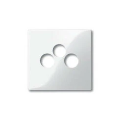 Schneider® Merten M-Plan - Enjoliveur Pour Prise Télévision TV+FM - Blanc Polaire Brill. (MTN296719)