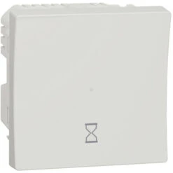 Schneider® Unica - Minuterie - Tempo 5min - 8h - 10A - Connex 3 Fils - Blanc - Méca Seul (NU353518)