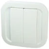 Double Interrupteur EnOcean Sans Fil Ni Pile - Blanc Cozy - NodOn