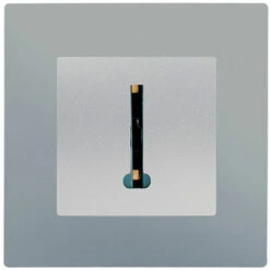 Prise Téléphone Silver Delta Viva + Plaque Silver - SIEMENS - SIEMENS