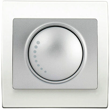 Va Et Vient Variateur 500W Silver Delta Iris + Plaque Basic Blanc - SIEMENS - SIEMENS 1 Va Et Vient Variateur 500W Silver Delta Iris + Plaque Basic Blanc - SIEMENS - SIEMENS