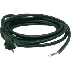 Conduite De Raccord H07RN-F 2x1,0 3,0 M, Noir