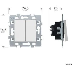 CASUAL MECANISME POUSSOIR + VA ET VIENT BLANC 8 CASUAL MECANISME POUSSOIR + VA ET VIENT BLANC -Legrand || Schneider® Soldes Boutique 34727875 4