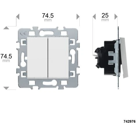 CASUAL MECANISME POUSSOIR + VA ET VIENT BLANC 4 CASUAL MECANISME POUSSOIR + VA ET VIENT BLANC – Image 4