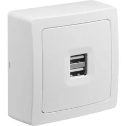 BLOK PRISE USB DOUBLE 2,1A BLANC