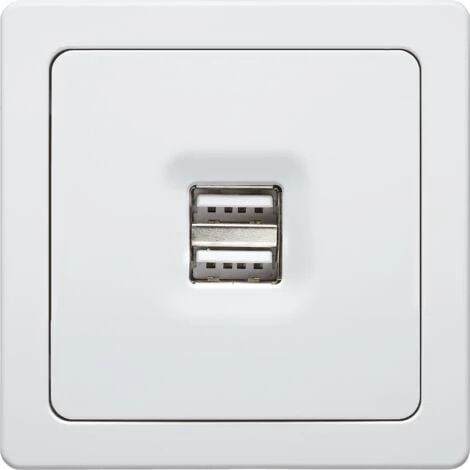 BLOK PRISE USB DOUBLE 2,1A BLANC 2 BLOK PRISE USB DOUBLE 2,1A BLANC – Image 2