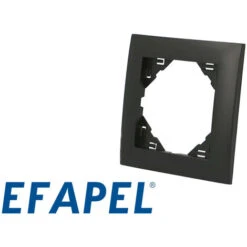 Plaque De Finition Noir Mat Simple Efapel Logus 90
