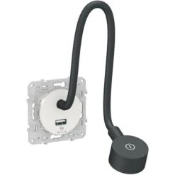 Schneider® Odace - Liseuse - Avec Prise USB-A - 2,1A - Blanc (S520002)