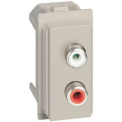 Legrand Prise Double RCA Living Now 1 Module - Sable (BTKM4269R)