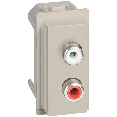 Legrand Prise Double RCA Living Now 1 Module - Sable (BTKM4269R) 1 Legrand Prise Double RCA Living Now 1 Module - Sable (BTKM4269R)