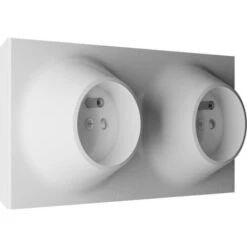 Double Prise 2 P+T Blanche Neo Evo - FONTINI