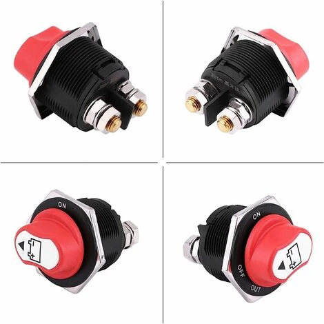 Commutateur D'Isolateur De Batterie De Voiture Marche/arrêt, Max 32 V 200 A CONT 300 A INT Coupure De Courant Interrupteur De Déconnexion De Batterie Pour Voitures, Bateaux,Véhicules 3 Commutateur D'Isolateur De Batterie De Voiture Marche/arrêt, Max 32 V 200 A CONT 300 A INT Coupure De Courant Interrupteur De Déconnexion De Batterie Pour Voitures, Bateaux,Véhicules – Image 3