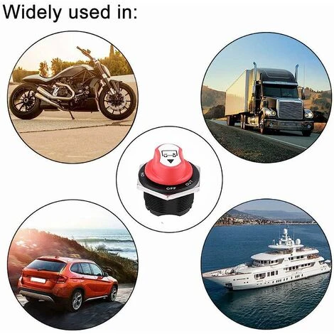 Commutateur D'Isolateur De Batterie De Voiture Marche/arrêt, Max 32 V 200 A CONT 300 A INT Coupure De Courant Interrupteur De Déconnexion De Batterie Pour Voitures, Bateaux,Véhicules 5 Commutateur D'Isolateur De Batterie De Voiture Marche/arrêt, Max 32 V 200 A CONT 300 A INT Coupure De Courant Interrupteur De Déconnexion De Batterie Pour Voitures, Bateaux,Véhicules – Image 5