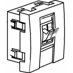 Hager SYSTO WS291N - Prise HAUT-PARLEURS, 2M, NOIR