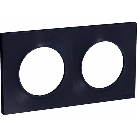 Schneider® Plaque De Finition 2 Postes Anthracite Odace 1 Schneider® Plaque De Finition 2 Postes Anthracite Odace