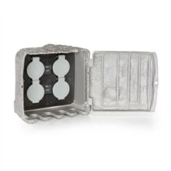 Power Rock Twilight 5 Multiprise De Jardin 4 Prises IP44 Capteur Crépusculaire 5 M