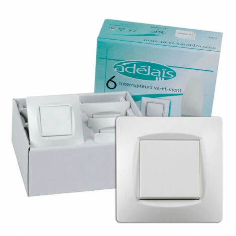 Lot De 6 Interrupteurs Va Et Vient Monobloc à Vis 1 Lot De 6 Interrupteurs Va Et Vient Monobloc à Vis