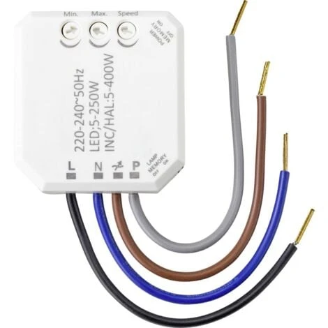 Sygonix SY-4697884 Variateur Encastré Adapté Pour Ampoule: Lampe Halogène, Lampe LED, Ampoule électrique 2 Sygonix SY-4697884 Variateur Encastré Adapté Pour Ampoule: Lampe Halogène, Lampe LED, Ampoule électrique – Image 2