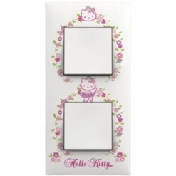 Plaque 2 Postes Collection Hello Kitty - Etoile Arnould Espace Evolution 64884