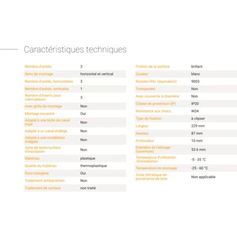 Legrand DOOXIE PLAQUE 3 POSTES BLANC - 600803 4 Legrand DOOXIE PLAQUE 3 POSTES BLANC - 600803 – Image 4