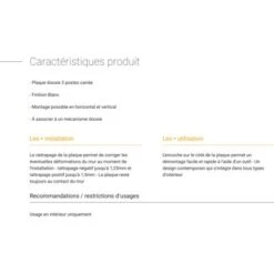 Legrand DOOXIE PLAQUE 3 POSTES BLANC - 600803 9 Legrand DOOXIE PLAQUE 3 POSTES BLANC - 600803 -Legrand || Schneider® Soldes Boutique 45624171 5