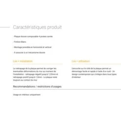 Legrand DOOXIE PLAQUE 4 POSTES BLANC 600804 9 Legrand DOOXIE PLAQUE 4 POSTES BLANC 600804 -Legrand || Schneider® Soldes Boutique 45624174 5